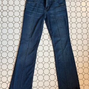 KUT From The Kloth Bootcut Jeans Front Seam Stretch Blue Size 6